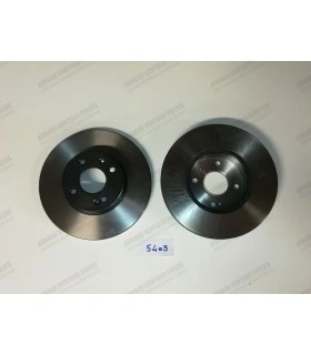 Pair of ventilated brake discs - Ø 260mm x thickness 20mm - A310.6 (after 1980) / R5 Turbo - ref 6001000253 - 1