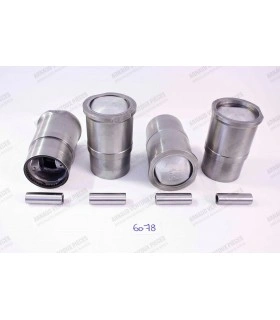 Jeu de 4 chemises et 4 pistons avec segments et axe (complet) - Ø 78mm (1605cc) - 1