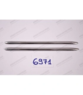 Pair of polished stainless steel front air intake strips - ref 6000000360 - 1