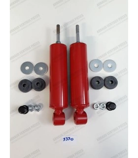 Pair of rear shock absorbers (eye / rod) - Koni adjustable "Sporty driving" - Simca 1000 / 1200S / R1 / R2 / R3 - 1