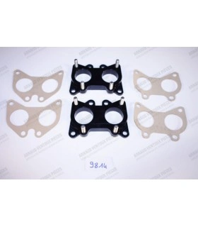 Pair of aluminum flanges for Solex 35 PHH carb - 1