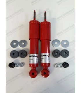 Pair of front shock absorbers - Koni adjustable "sporty driving" - Simca 1000 / 1200S / R1/ R2/ R3 - 1