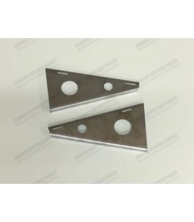 Kit de 2 Tôles sous montant de vitre triangle ( inox ) - A110 - 1