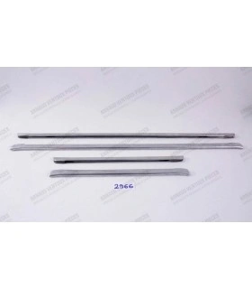 kit of 4 aluminum door sill strips - 1