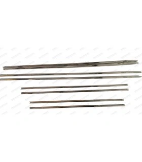 Kit de 8 baguettes latérales en inox poli de porte et d'aile - R8 - 1