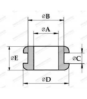 Grommet - A 4 XB 8 XC 1 XD 12 XE 6 - 3