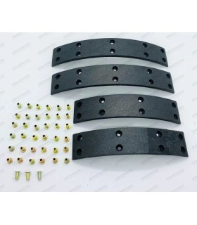 Front or rear brake lining set with rivets - width 32mm x Ø180mm - 1