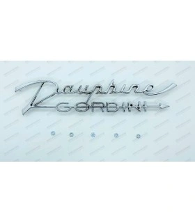 Monogram "Dauphine Gordini" - chromed arrowed italic letter - 1