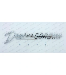 Monogram "Dauphine Gordini" chrome unarrowed italic letter - 1