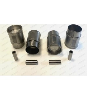 Set of 4 pistons and 4 liners Ø 76 with segments and pin (complete) - R5 Alpine Turbo (122B) - 1