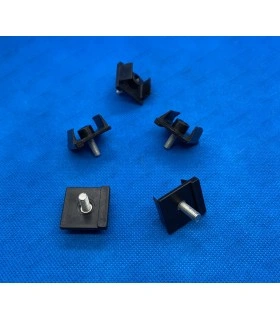 Kit of 5 fixing clips for aluminum grille - ref 082452800 - 1