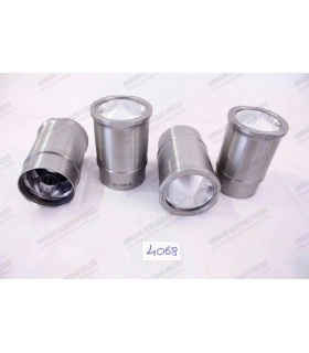 Jeu de 4 chemises et pistons Ø 75.7mm  avec segment et axes - R8G/A110 (1296cc) - 1