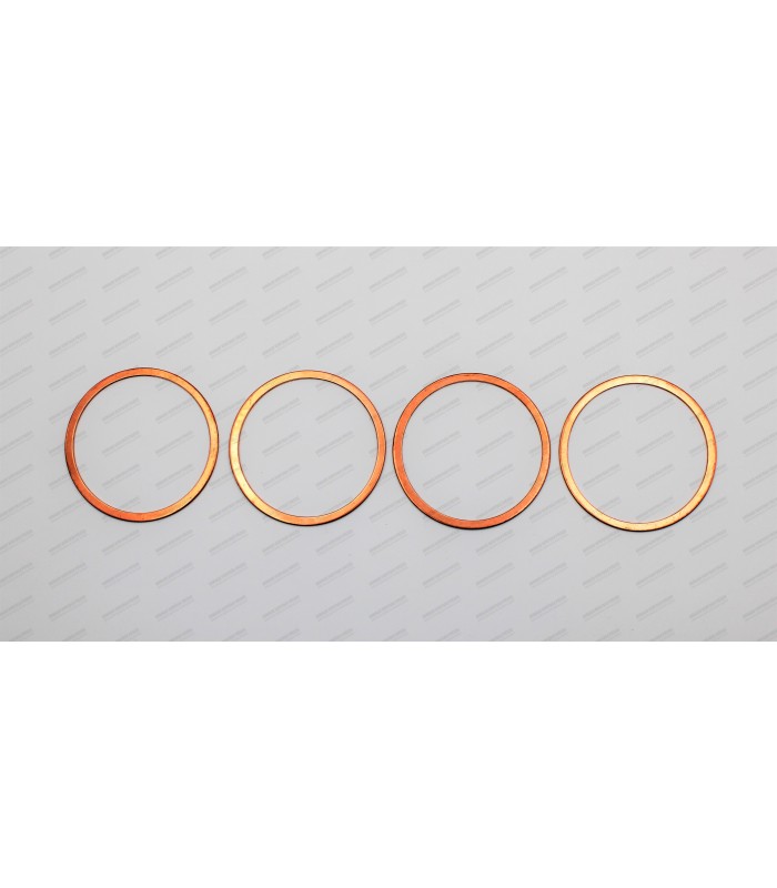 Kit of 4 liner base copper seals - Ø 62.5mm thickness 1mm - 2