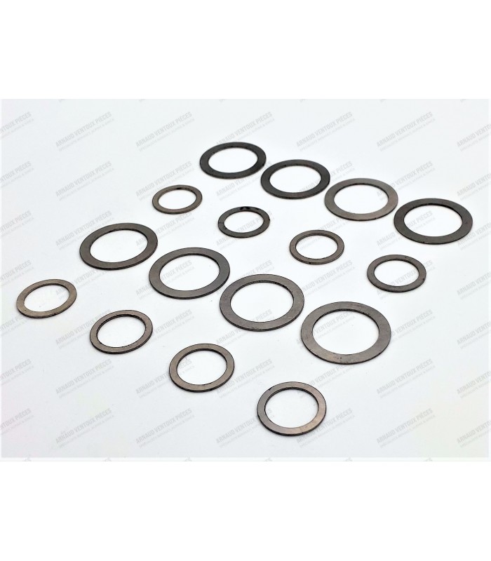 Kit de 16 rondelles sous ressort de soupape (Moteur 1600cc) - Réf 0608420800 (x8 pièces) et Réf 7700524534 (x8 pièces) - 2