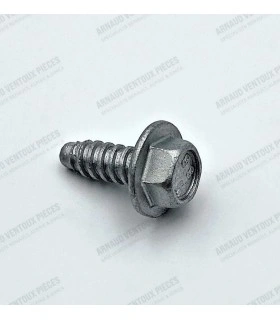 Carriage screws (for fenders) with integrated washer - Ø6.3x17 (white zinc color) - 1