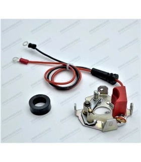 12V electronic ignition kit with plate for Ducellier distributor WITH depression - 1