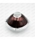 Domed headlight lens for mounting with original bulb socket - 1