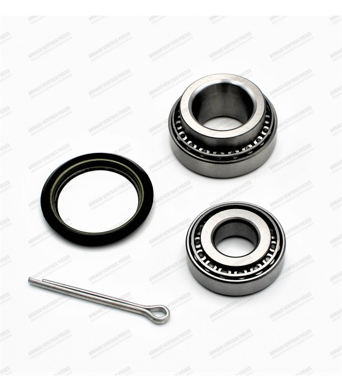 Kit of 2 spindle axle bearings Ø22mm with oil seal (Ø 22x47x20.75 + Ø 17x40x13.2)