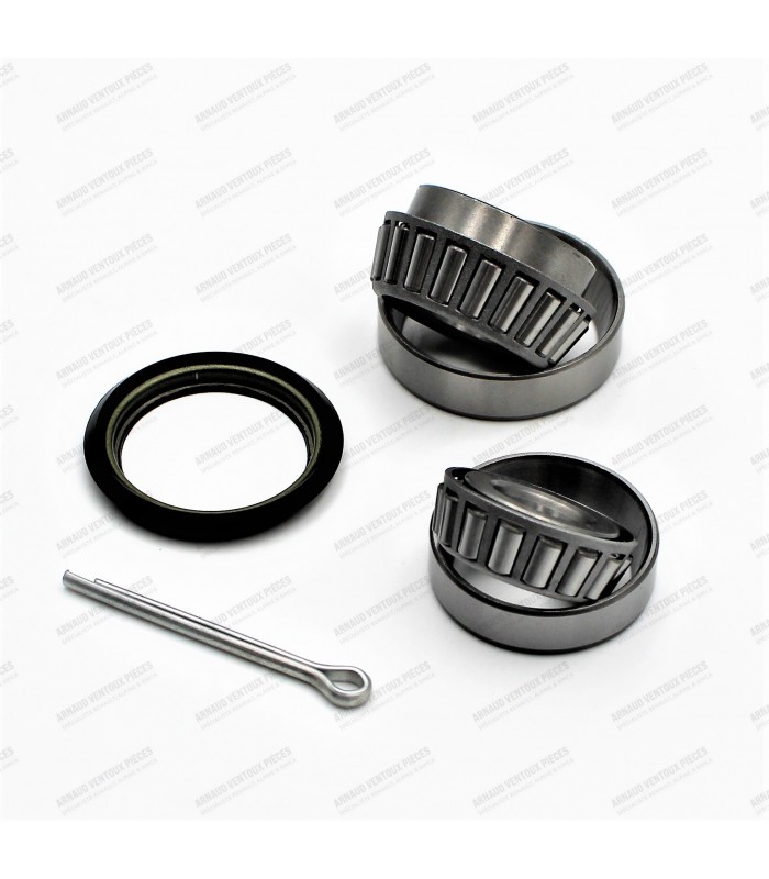 Kit of 2 spindle axle bearings Ø22mm with oil seal (Ø 22x47x20.75 + Ø 17x40x13.2)