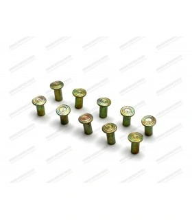 Kit of 10 brass rivets for brake lining - 1