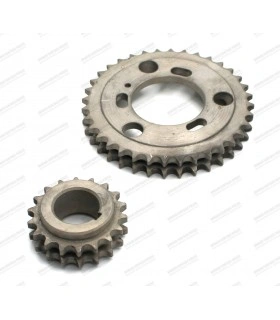 kit of x2 camshaft (36 teeth) and crankshaft (18 teeth) timing gears - 1