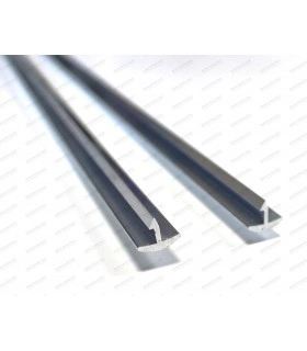 Kit of 2 straight aluminum rods for windshield or rear window - ref 6000000134 - 1