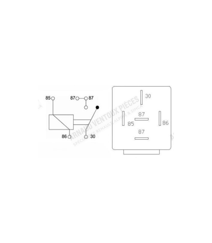 Relay 12V 30A - 5 pins