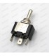 Round metal lever switch Ø12mm 12V - 15A (x2 ON/OFF/ON positions with x3 pins - 2