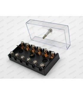 Soapstone fuse box - 6 fuses - 1