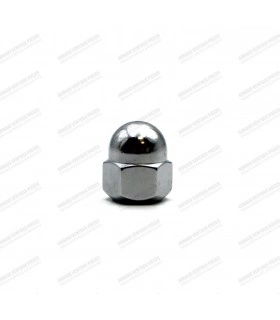 Chromed steel blind wheel nut for star rim - 1