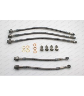 kit of 4 "Goodridge" aviation brake hoses (stainless steel braided) - R12.G / R17.G - 1