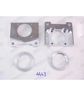 Set of two heavy-brake aluminum shims with 2 centering rings - 1