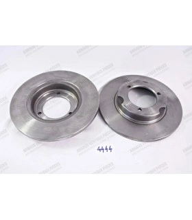 Pair of solid brake discs - Ø 254mm x thickness 12mm (big brake) - 3 fixing holes - 1