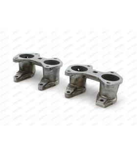 Paire de pipes courtes en alu pour carbu 45DCOE - 1