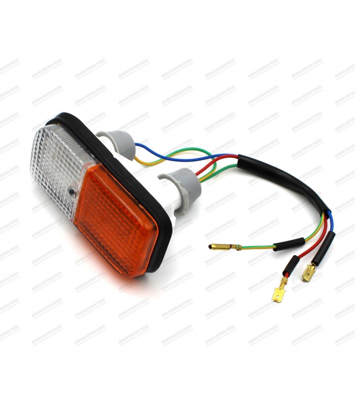 Complete left rectangular turn signal