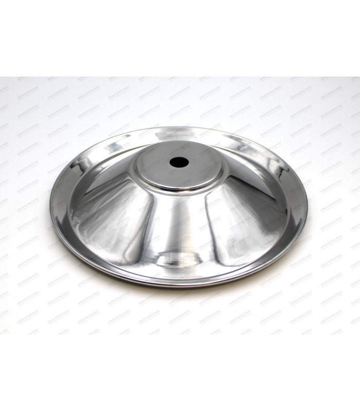 Enjoliveur de roue "Chapeau chinois" en inox (Poli miroir) - réf 6000000409 - 2