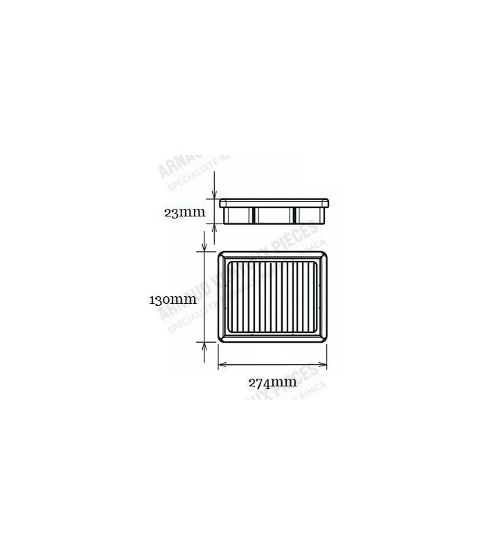 Filtre à air Green (Lavable) - R5 Turbo (8220)