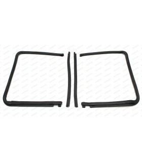 Set of fixed window seals for the rear doors WITH vertical WINDOW SLICERS - 1