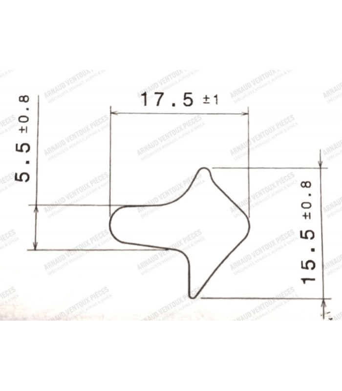 door spongy seal kit 13 m for the 4 doors