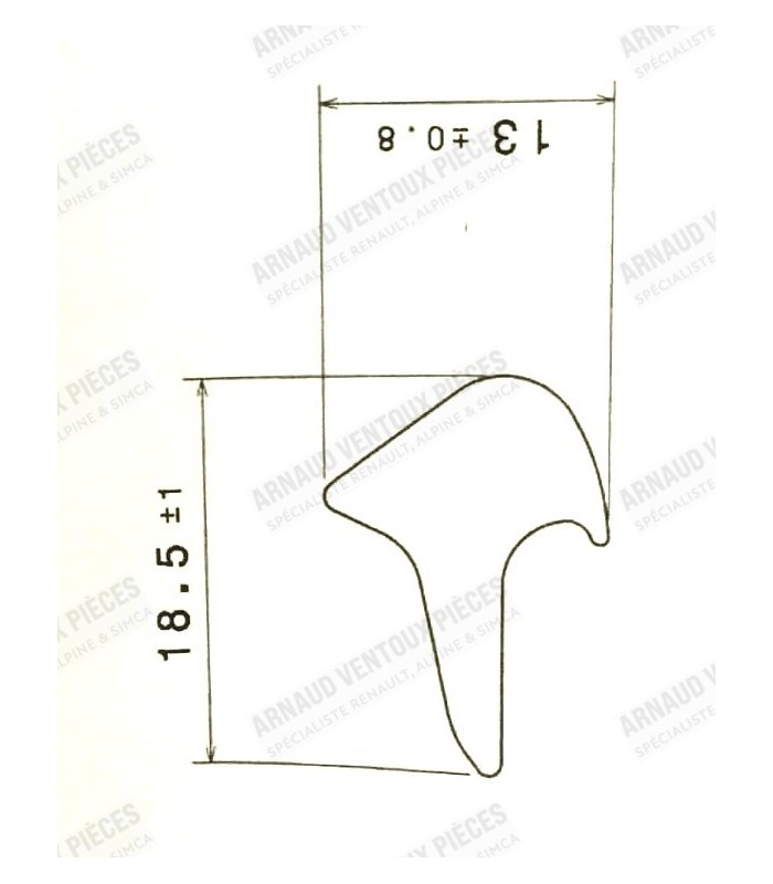 Door spongy seal kit - R8/ R10 second model (after 1970)