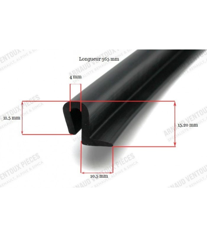 Rear door window seal vertical seal