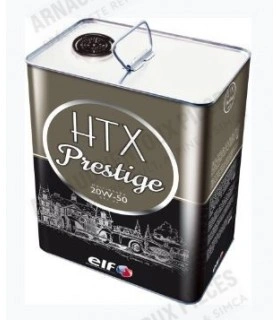 Huile moteur (Minérale et Multigrade) "ELF HTX Prestige" - 20w50 - 5 Litres - 1