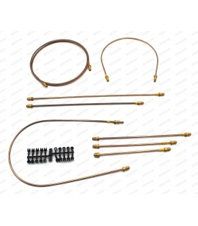 Kit x8 copper brake pipes - Original assembly with pressure drop indicator (ICP) - A110.SC/SI/SX - 1