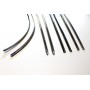 Kit of x8 side strips (Exterior) in polished stainless steel - R4