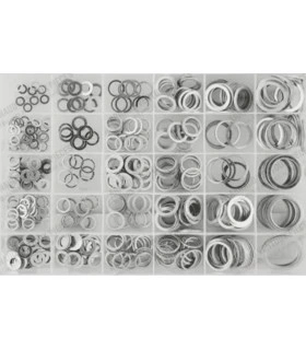 Assortment of aluminum washers (300 pcs) - 1