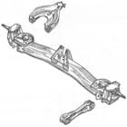 Rear axle R5 Alpine (1223) / R5 Alpine Turbo (122B)